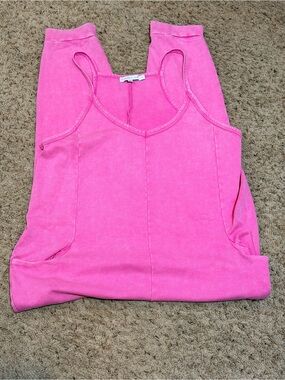 Hot Pink Jumpsuit